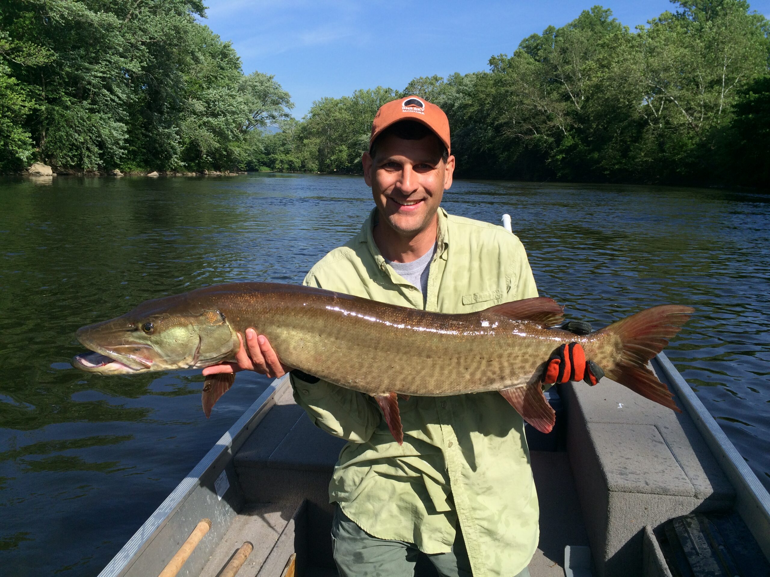 Previous President Steve Reeser holds a quality Muskellunge
